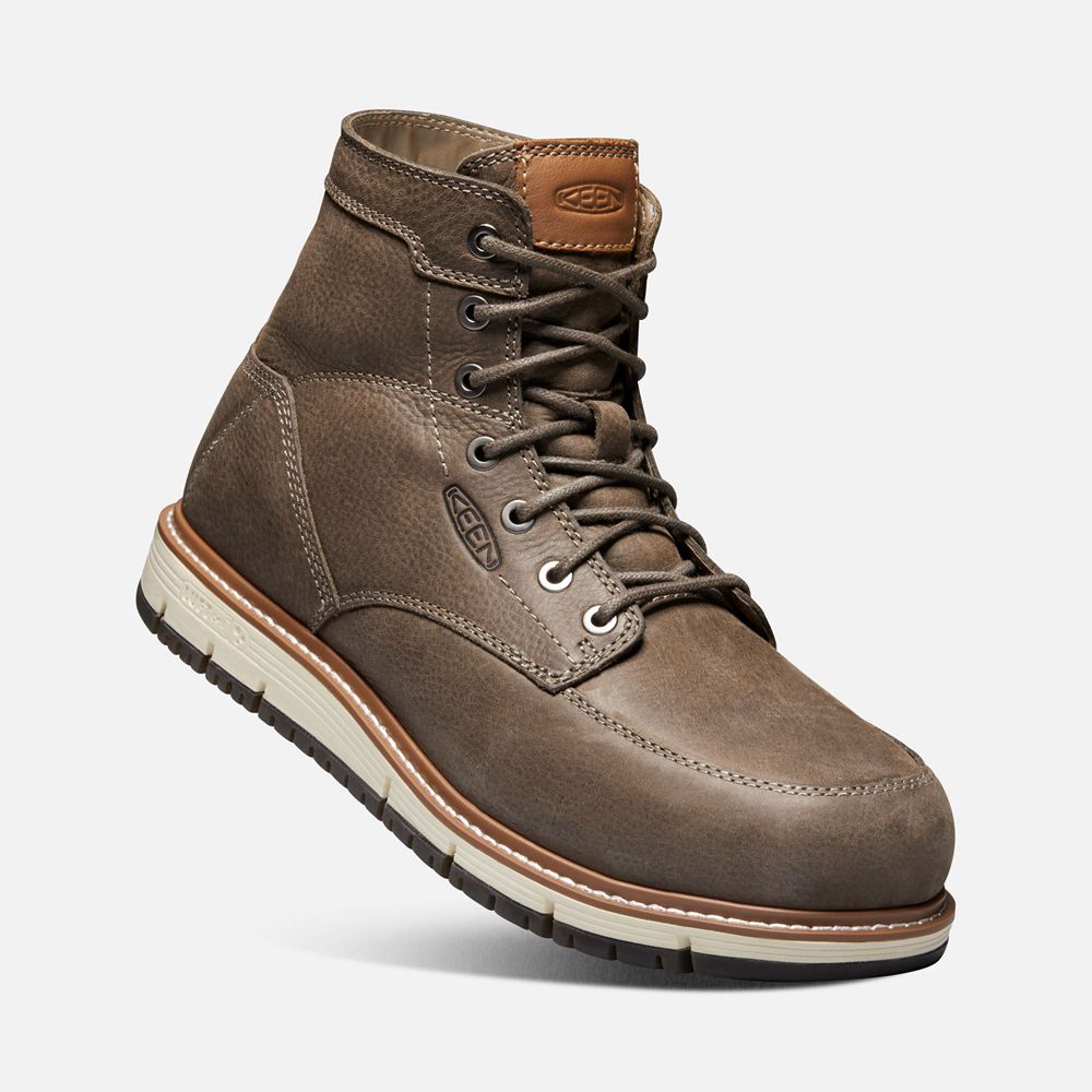 Botte de Travail Keen Homme Marron | San Jose 6\" (Aluminum Toe) | TDLFQ-7162